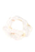 A White Bibs from Petit Main in size O/S for neutral. (Front View)