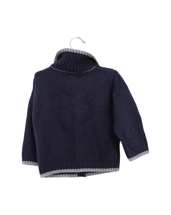 A Navy Lightweight Jackets from Jacadi in size 12-18M for boy. (Back View)