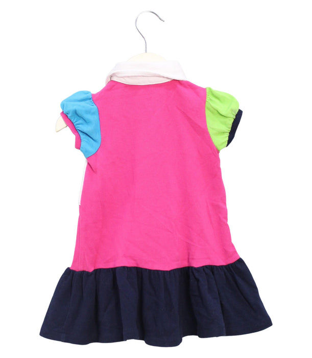 A Pink Short Sleeve Dresses from Ralph Lauren in size 6-12M for girl. (Back View)