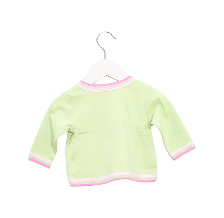 A Green Cardigans from Absorba in size 0-3M for girl. (Back View)