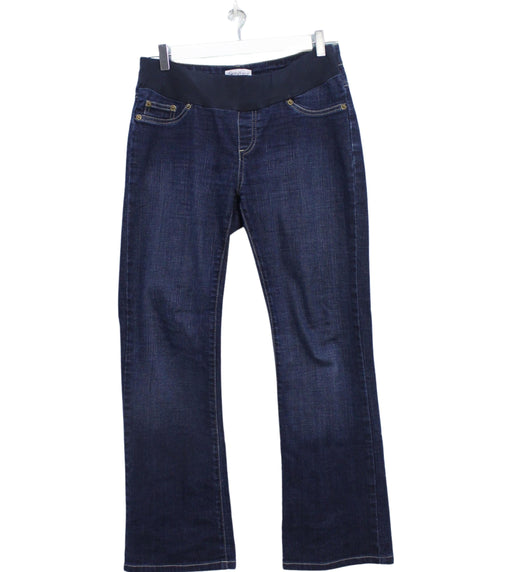 A Blue Jeggings from Seraphine in size XS for maternity. (Front View)