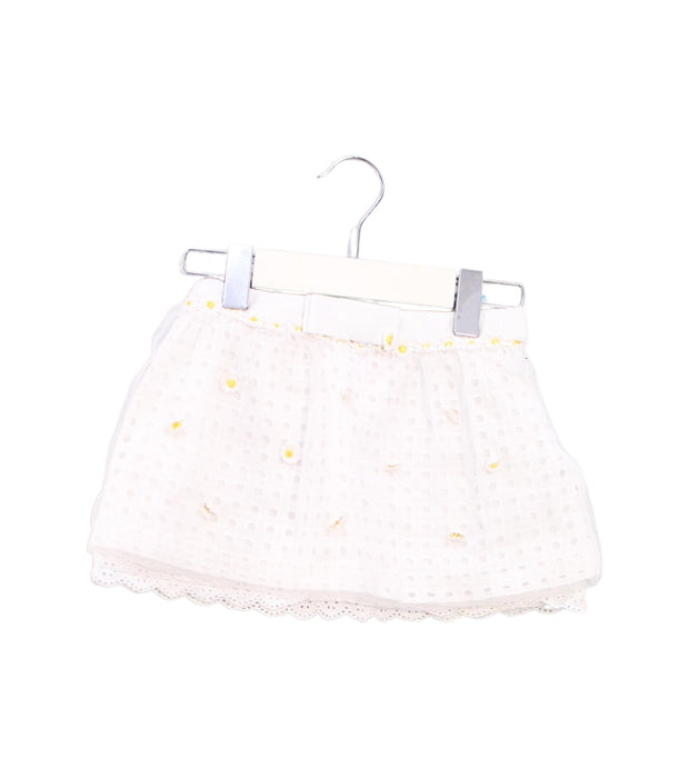 A White Short Skirts from Nicholas & Bears in size 12-18M for girl. (Front View)