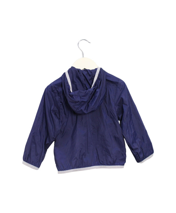 A Navy Lightweight Jackets from Chickeeduck in size 18-24M for boy. (Back View)
