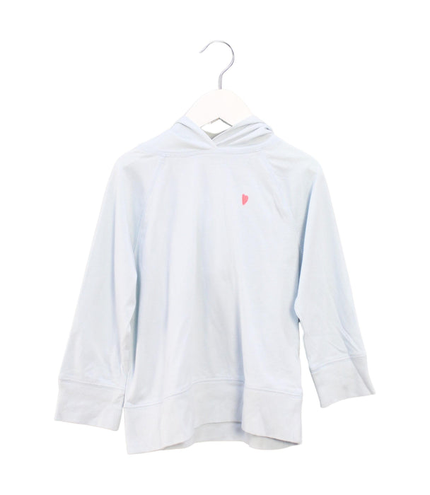 A Blue Sweatshirts from Crewcuts in size 4T for girl. (Front View)