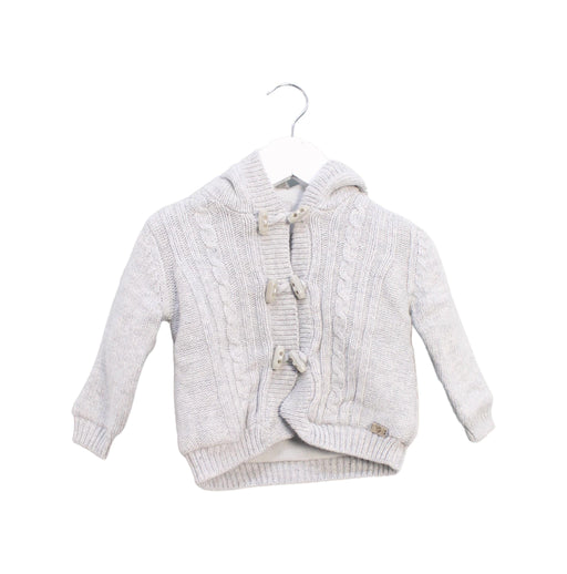 A Grey Lightweight Jackets from Cyrillus in size 3-6M for girl. (Front View)