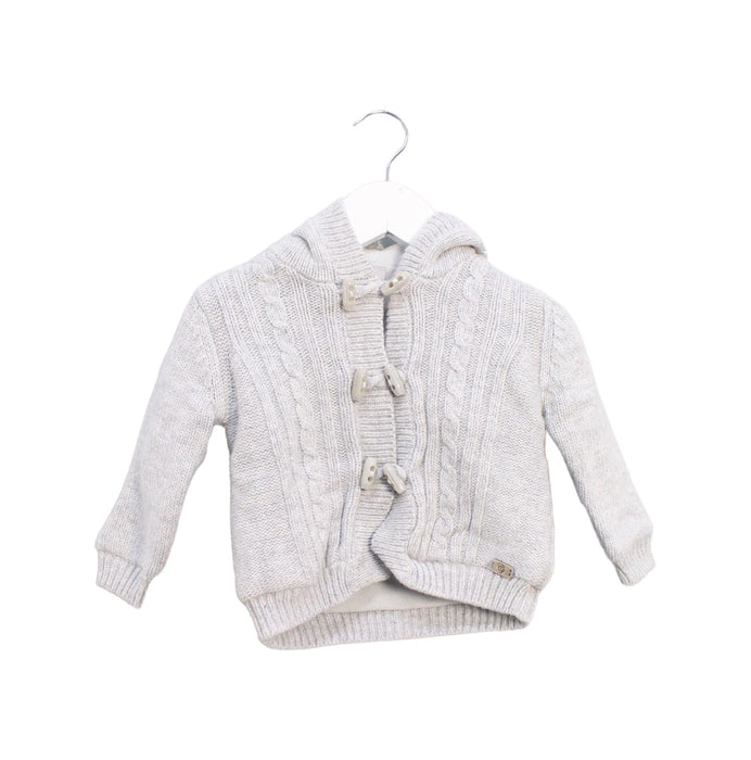 A Grey Lightweight Jackets from Cyrillus in size 3-6M for girl. (Front View)