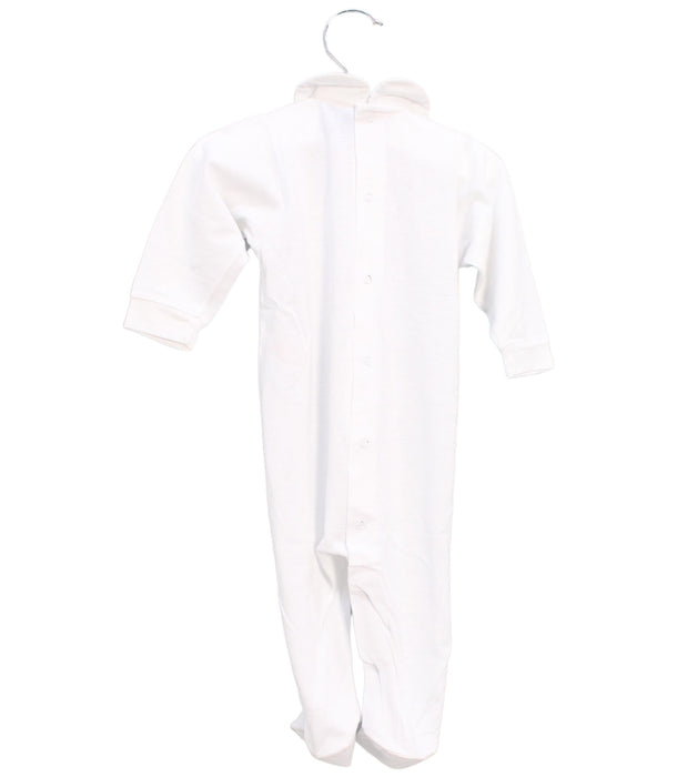 A White Long Sleeve Jumpsuits from Cambrass in size 0-3M for girl. (Back View)