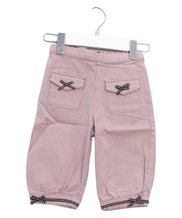 A Red Casual Pants from Lili Gaufrette in size 12-18M for girl. (Front View)