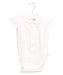 A White Short Sleeve Bodysuits from Noukie's in size 6-12M for girl. (Front View)