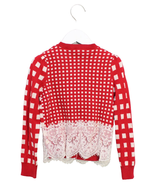 A Red Cardigans from Nicholas & Bears in size 6T for girl. (Back View)