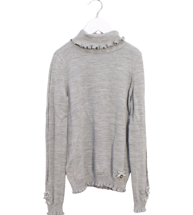 A Grey Knit Sweaters from Nicholas & Bears in size 12Y for girl. (Front View)