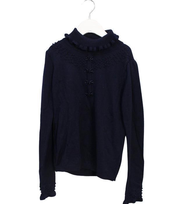 A Navy Knit Sweaters from Nicholas & Bears in size 12Y for girl. (Front View)