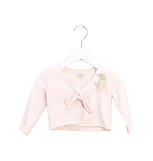 A Pink Cardigans from Siseo Olive in size 6-12M for girl. (Front View)