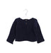 A Navy Cardigans from Les Enfantines in size 6-12M for girl. (Front View)