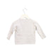 A White Cardigans from Les Enfantines in size 6-12M for neutral. (Back View)