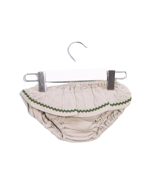 A Grey Bloomers from Les Enfantines in size 6-12M for girl. (Back View)