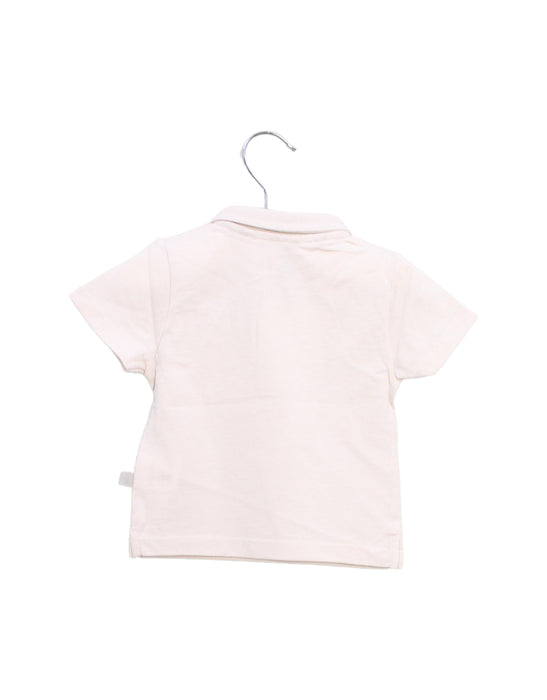 A Grey Short Sleeve Polos from Les Enfantines in size 6-12M for boy. (Back View)