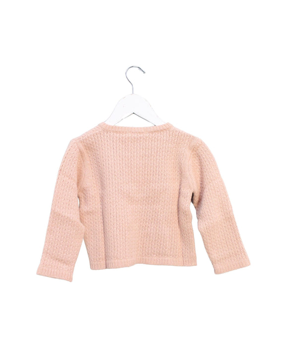 A Pink Cardigans from Les Enfantines in size 3T for girl. (Back View)