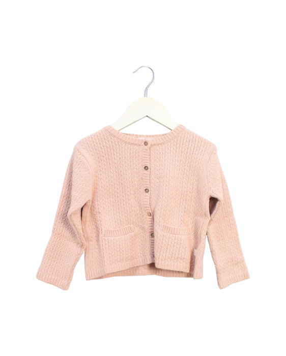 A Pink Cardigans from Les Enfantines in size 3T for girl. (Front View)