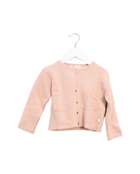 A Pink Cardigans from Les Enfantines in size 3T for girl. (Front View)