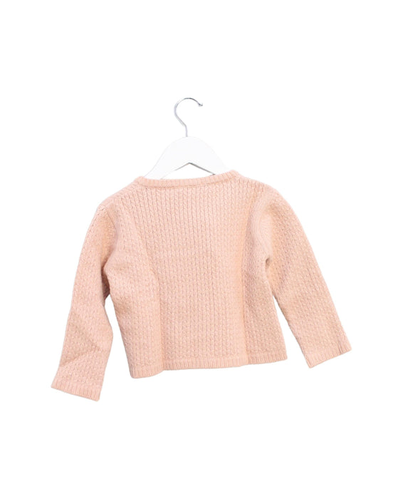 A Pink Cardigans from Les Enfantines in size 3T for girl. (Back View)