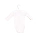 A White Long Sleeve Bodysuits from DPAM in size 0-3M for neutral. (Back View)