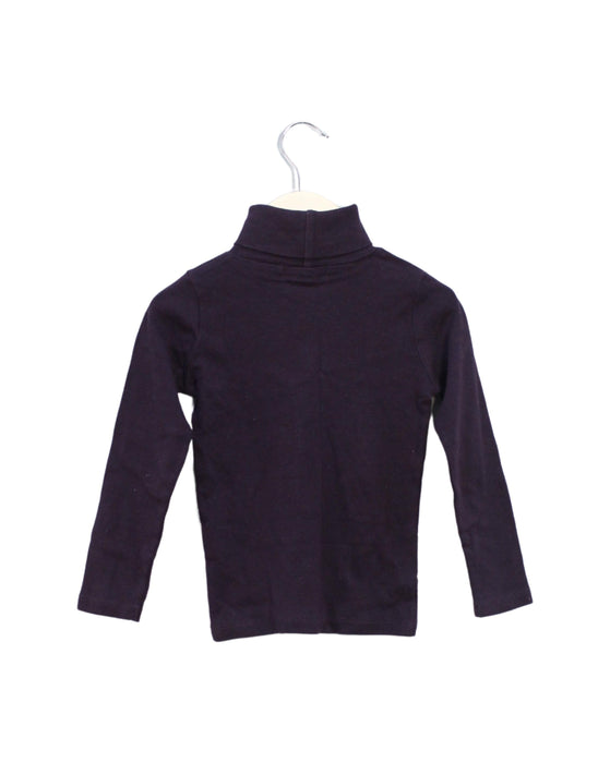 A Purple Long Sleeve Tops from Bonpoint in size 4T for girl. (Back View)