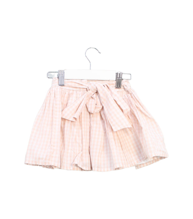 A Pink Short Skirts from Seed in size 5T for girl. (Back View)