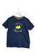 A Navy Short Sleeve T Shirts from Johnnie b in size 6T for girl. (Front View)