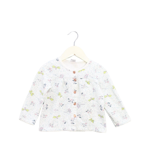 A Teal Long Sleeve Tops from Petit Bateau in size 3T for girl. (Front View)