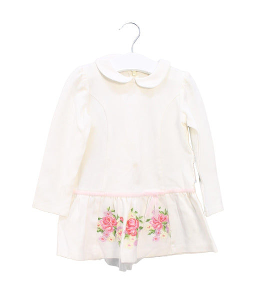 A White Sweater Dresses from I Pinco Pallino in size 18-24M for girl. (Front View)