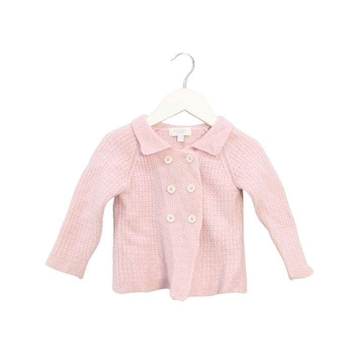 A Pink Cardigans from Olivier London in size 12-18M for girl. (Front View)