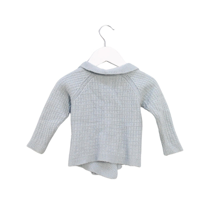 A Blue Cardigans from Olivier London in size 3-6M for boy. (Back View)