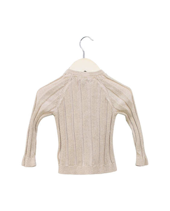 A Gold Cardigans from Velveteen in size 2T for girl. (Back View)