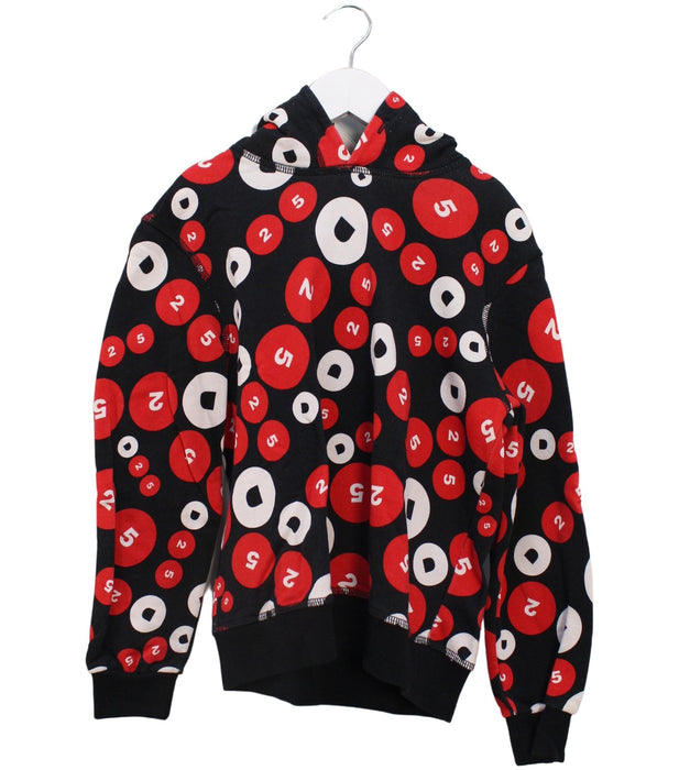 A Red Hooded Sweatshirts from DSquared2 in size 10Y for boy. (Front View)