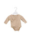 A Beige Long Sleeve Bodysuits from CIGOGNE Bébé in size 6-12M for girl. (Front View)