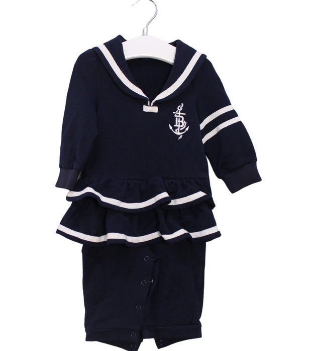 A Navy Long Sleeve Jumpsuits from Nicholas & Bears in size 6-12M for girl. (Front View)
