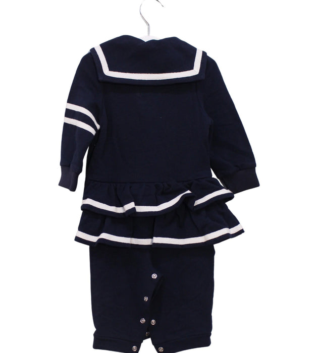 A Navy Long Sleeve Jumpsuits from Nicholas & Bears in size 6-12M for girl. (Back View)
