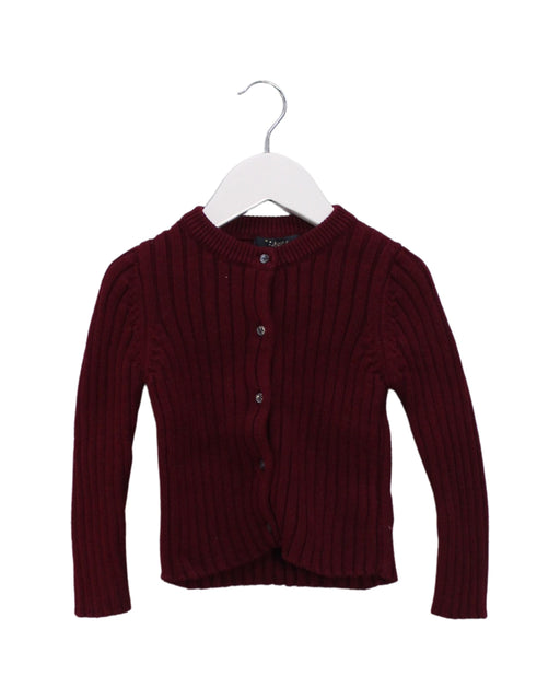 A Red Knit Sweaters from Velveteen in size 4T for girl. (Front View)
