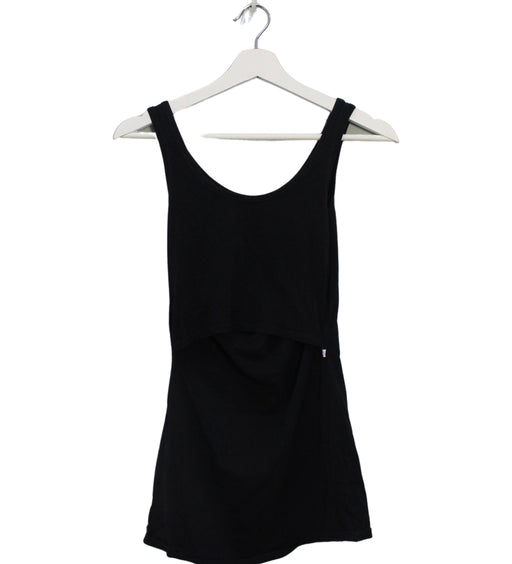 A Black Sleeveless Tops from Boob in size XS for maternity. (Front View)