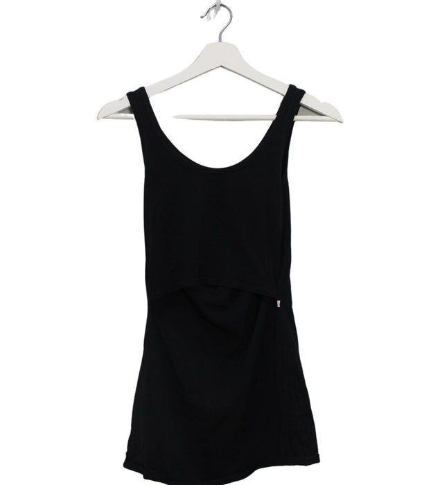 A Black Sleeveless Tops from Boob in size XS for maternity. (Front View)