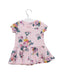 A Pink Short Sleeve Dresses from Joules in size 0-3M for girl. (Back View)