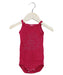 A Pink Sleeveless Bodysuits from Petit Bateau in size 0-3M for girl. (Front View)