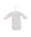 A White Long Sleeve Bodysuits from Petit Bateau in size 0-3M for girl. (Back View)