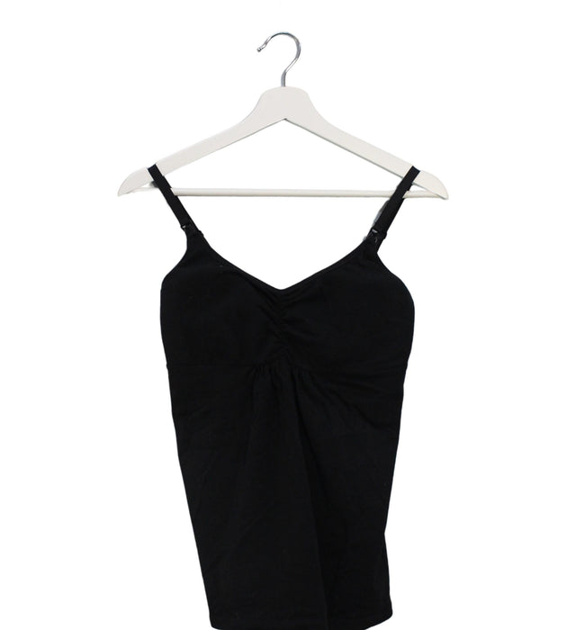 A Black Sleeveless Tops from Mayarya in size M for maternity. (Front View)