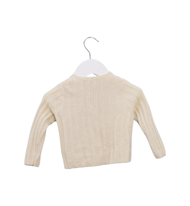 A Ivory Cardigans from Bonpoint in size 6-12M for girl. (Back View)