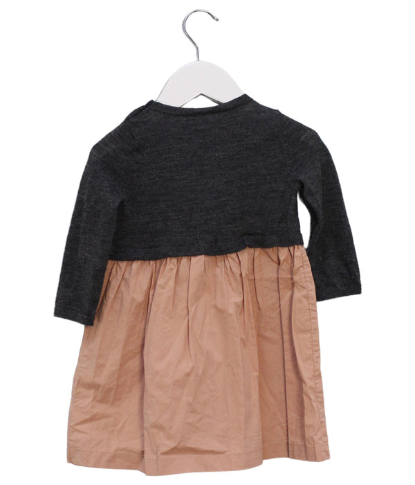 A Black Long Sleeve Dresses from Bonpoint in size 12-18M for girl. (Back View)