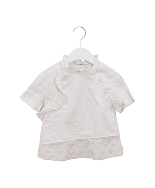 A White Short Sleeve Tops from Nicholas & Bears in size 6T for girl. (Front View)