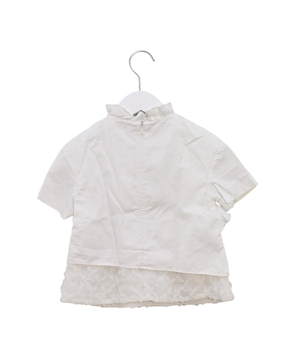 A White Short Sleeve Tops from Nicholas & Bears in size 6T for girl. (Back View)