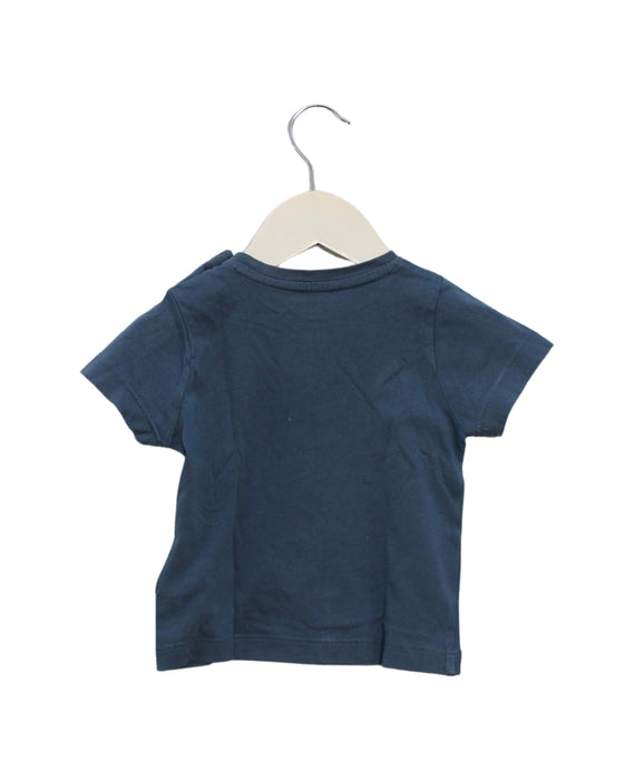 A Blue Short Sleeve T Shirts from Bout'Chou in size 6-12M for boy. (Back View)